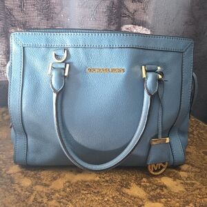 Michael Kors Teal Satchel Bag